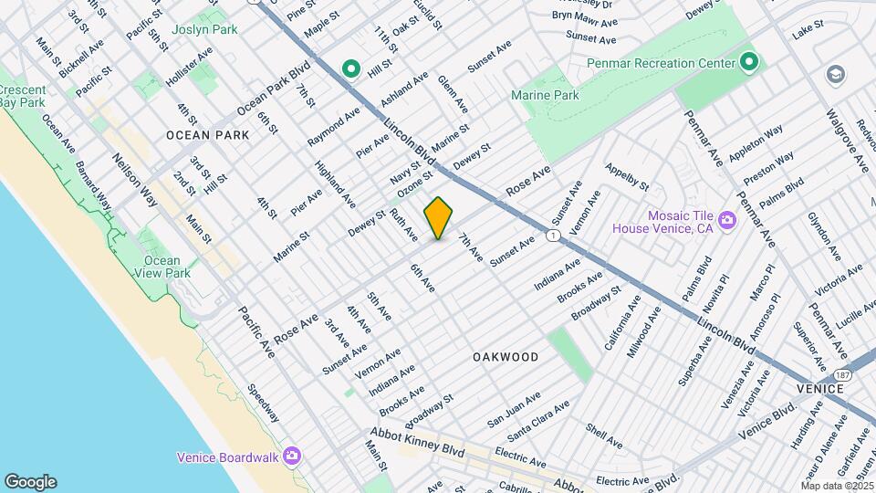 642 Rose Ave, Unit 642 Map and Location Details