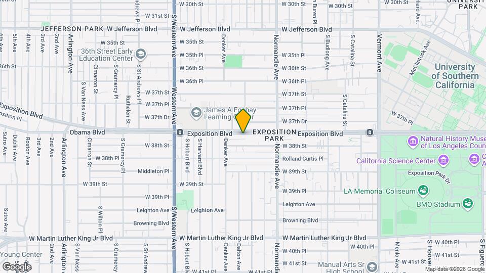 1382 Exposition Blvd Map and Location Details