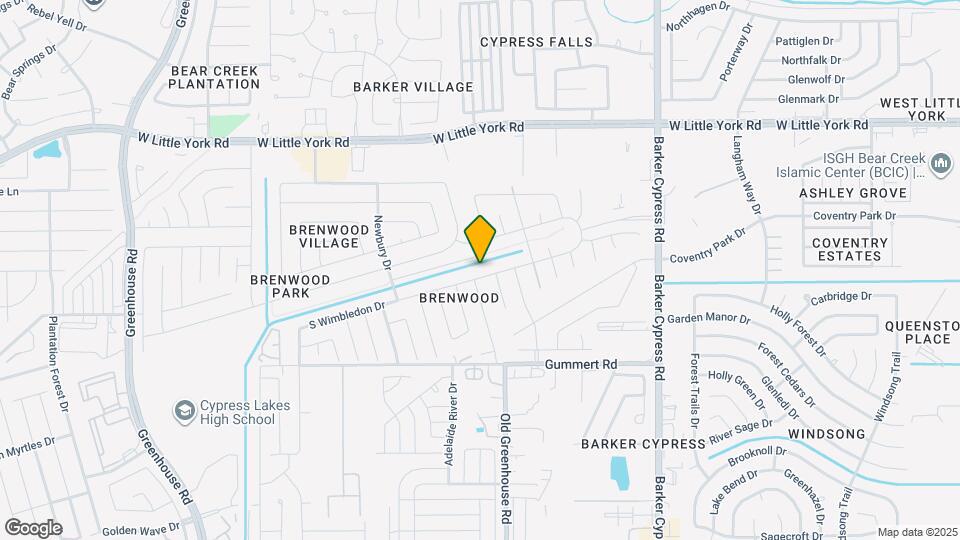 18442 S Wimbledon Dr Map and Location Details