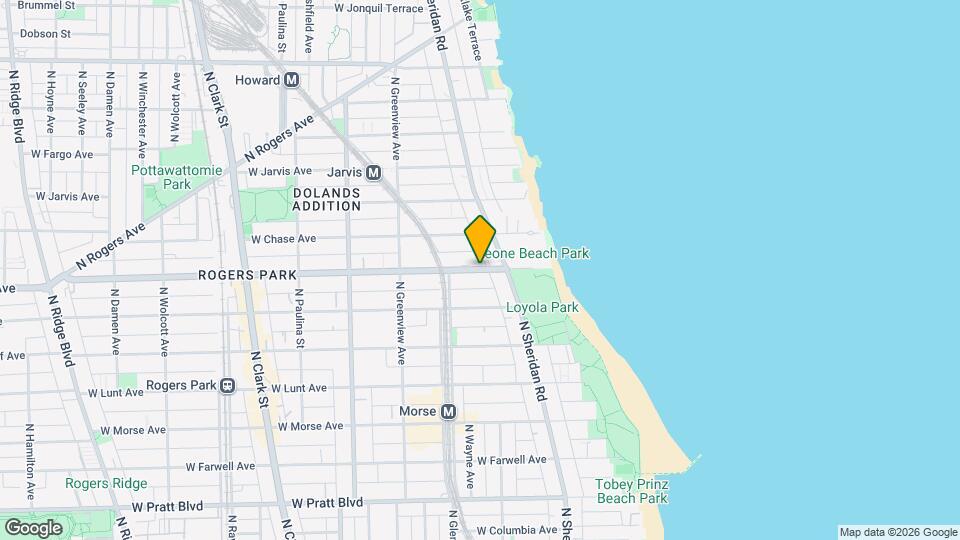 1331 W Touhy Ave, Unit 3N Map and Location Details