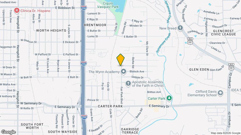 4006 Fair Park Blvd Map and Location Details