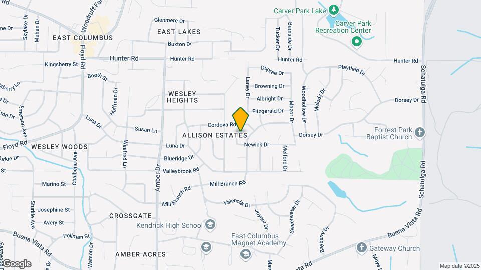 6115 Newick Dr Map and Location Details