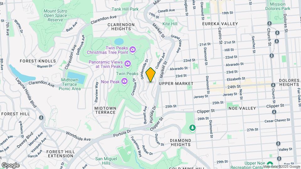601 Burnett Ave Mapa y Detalles de la Ubicación