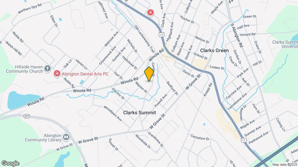 420 Center St Map and Location Details