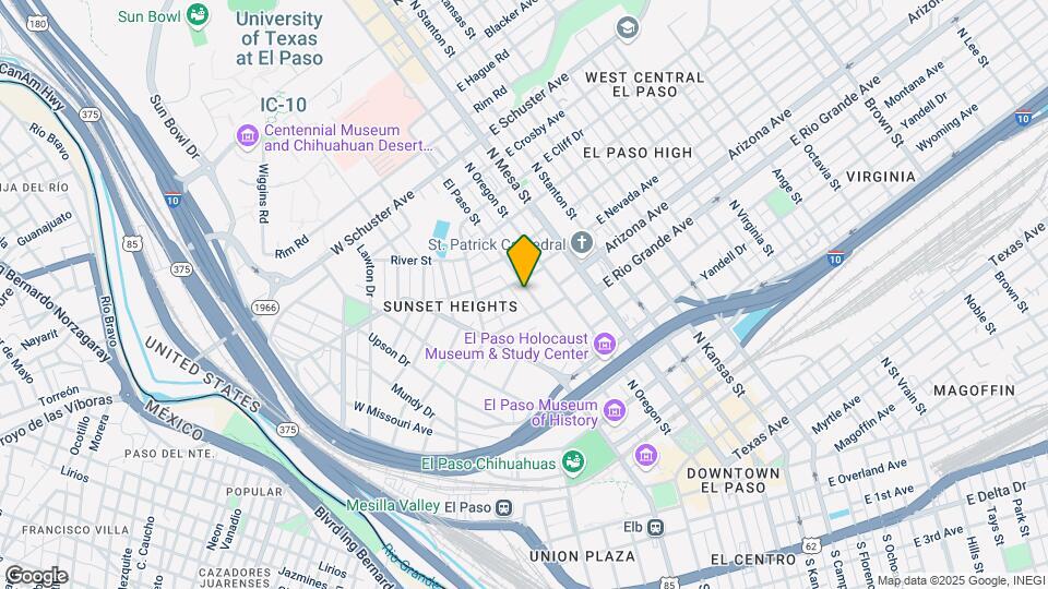 1117 N El Paso St Mapa y Detalles de la Ubicación