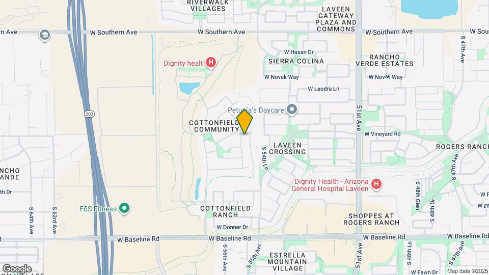 6813 S 55th Ln Map and Location Details