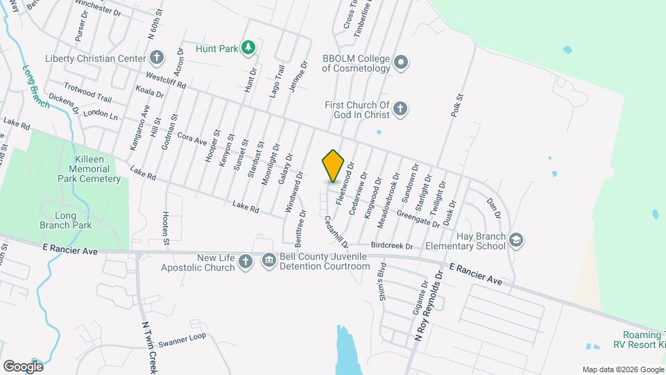 1902 Cedarhill Dr, Unit Apt D Mapa y Detalles de la Ubicación