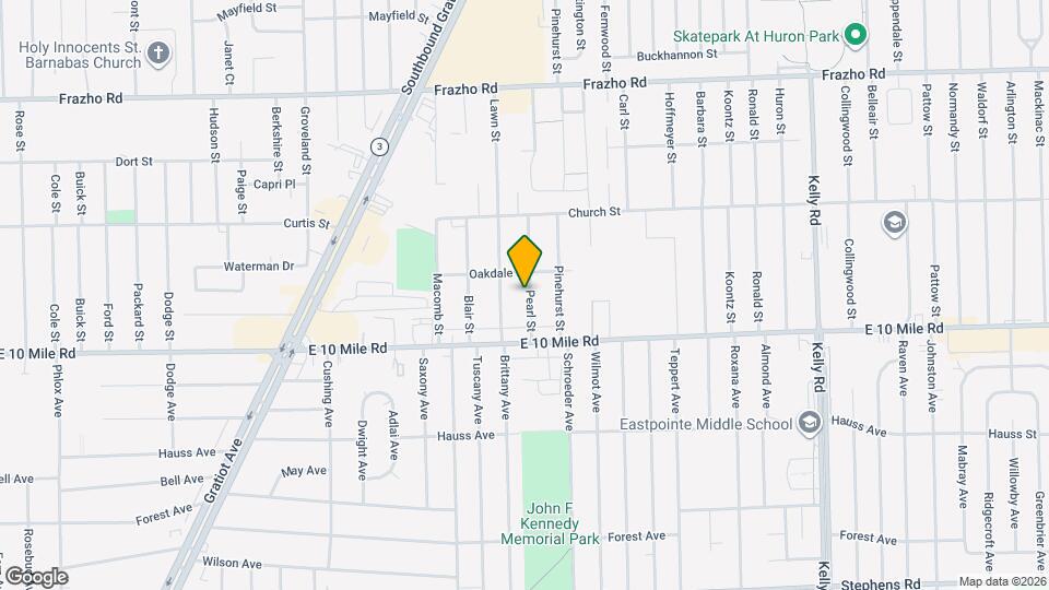 25163 Pearl St Map and Location Details