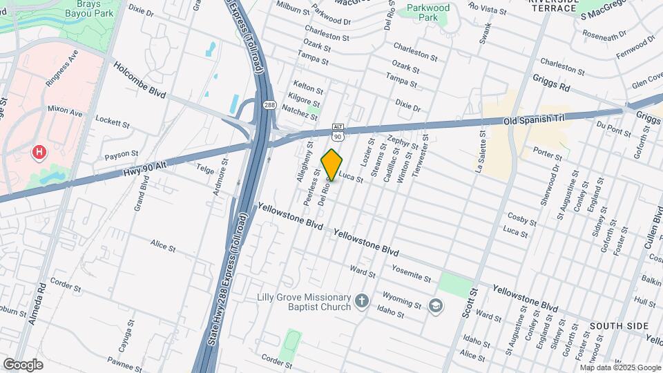 6723 Del Rio St Map and Location Details