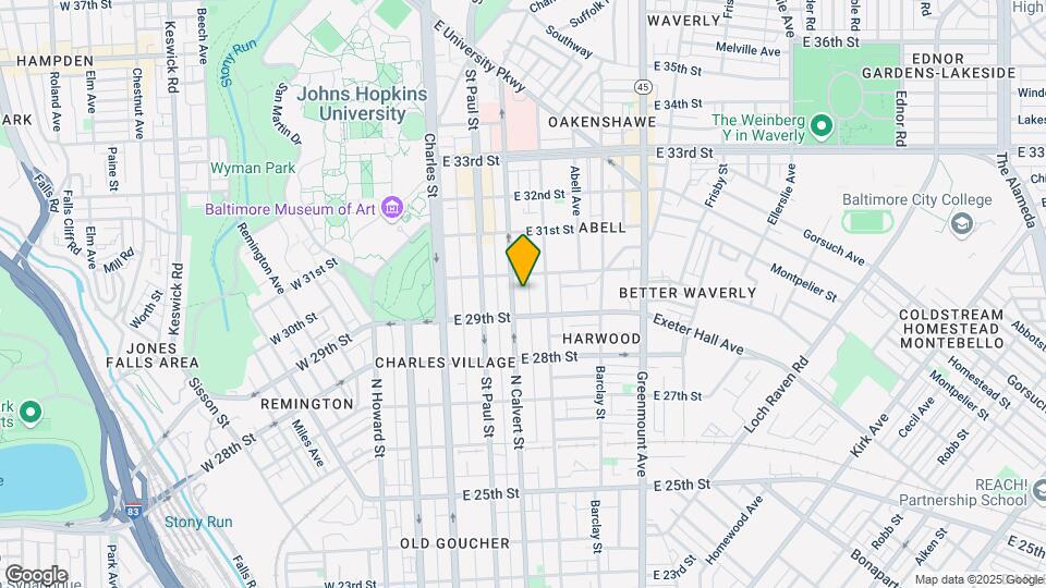 2927 N Calvert St Map and Location Details