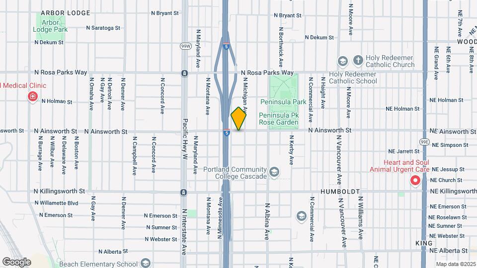 1032 N Ainsworth St Map and Location Details