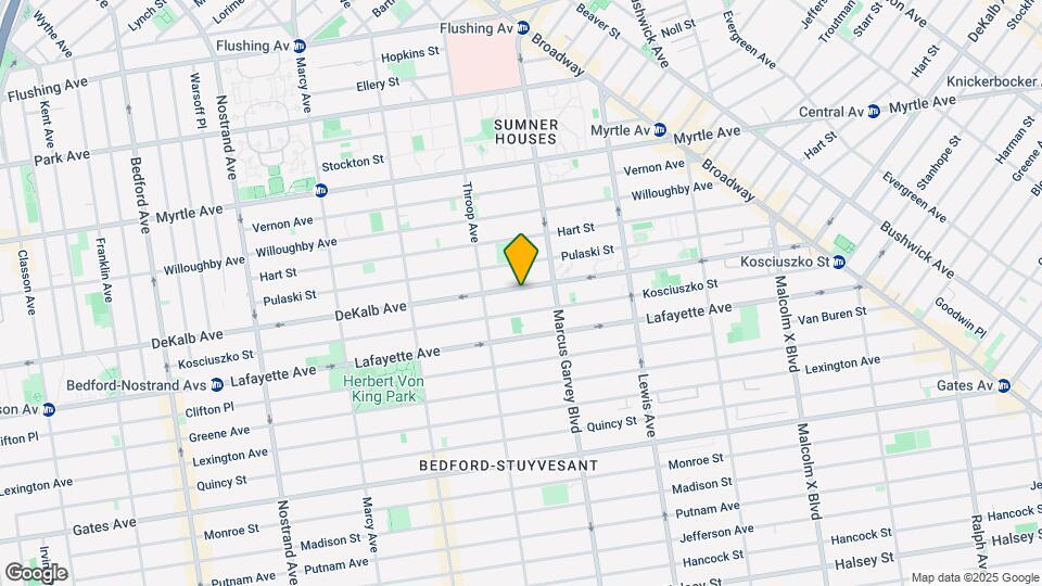 868 Dekalb Ave Map and Location Details