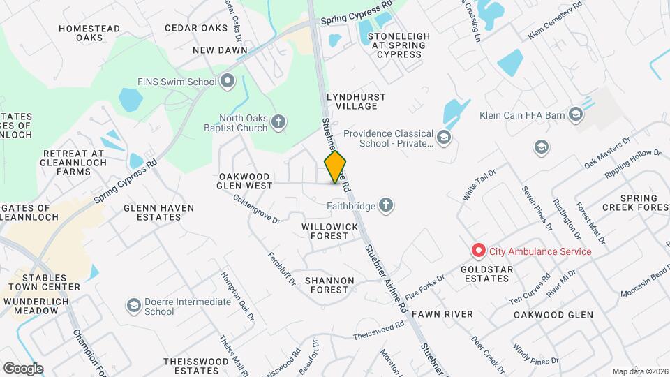 7411 Creekfield Dr Map and Location Details