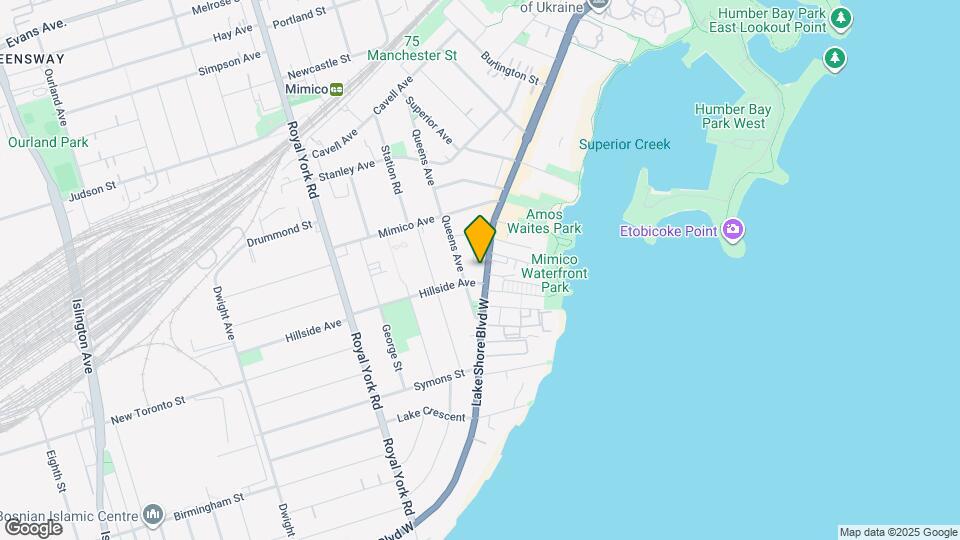 2518 Lake Shore Blvd W Map and Location Details