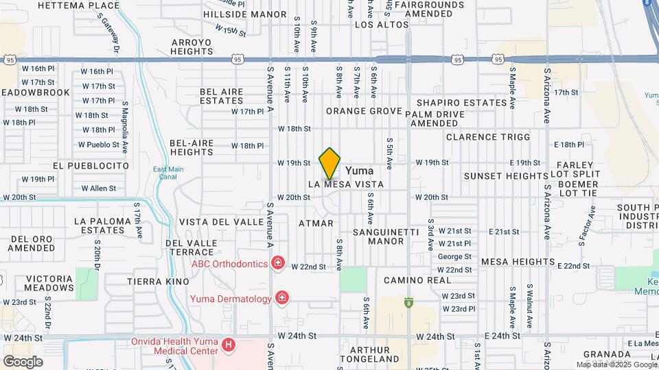 855 W 19th Pl Map and Location Details