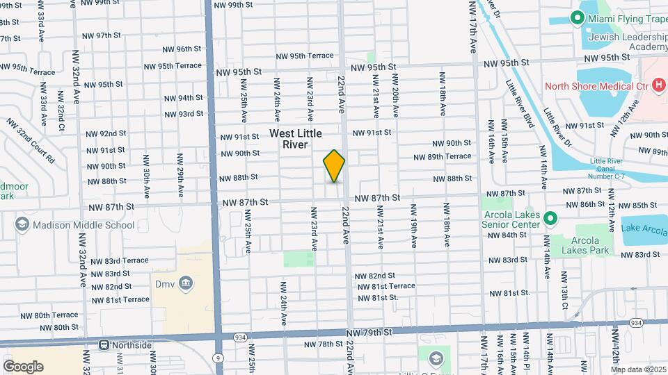 8780 NW 22nd Ct Map and Location Details