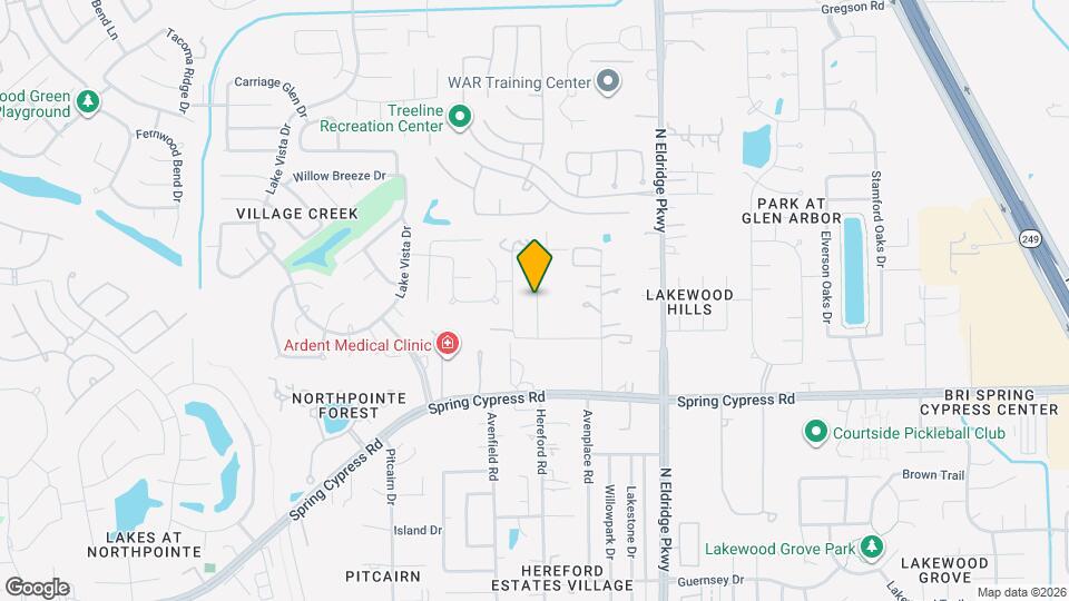 17247 Rock Willow Ln Map and Location Details