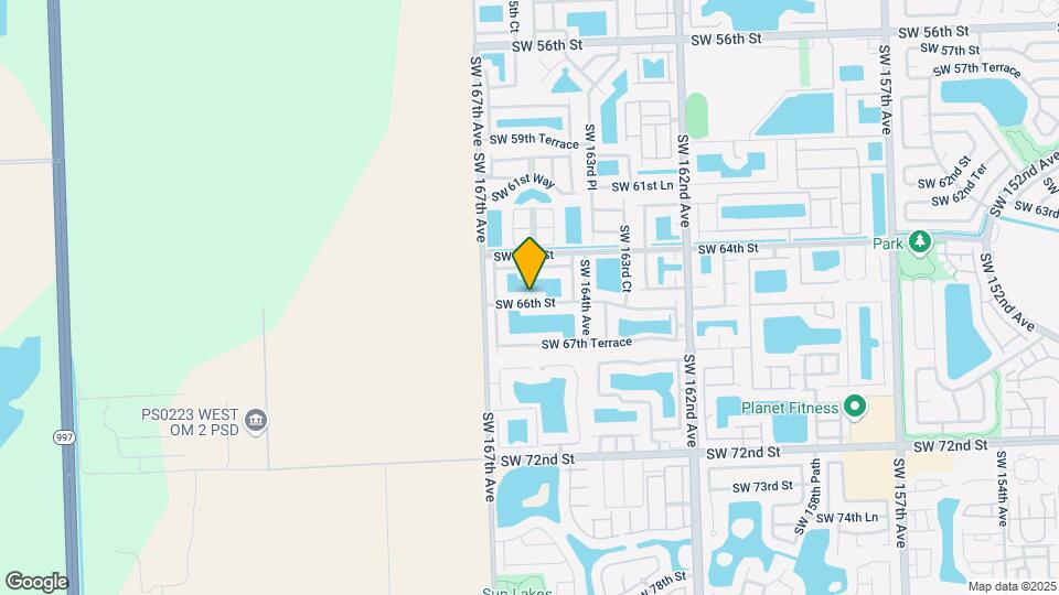 16523 SW 66th St Map and Location Details