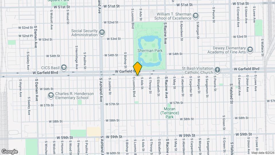 1349 W Garfield Blvd, Unit Apt 1 Map and Location Details