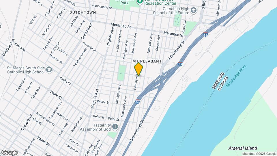 4508 Pennsylvania Ave Map and Location Details