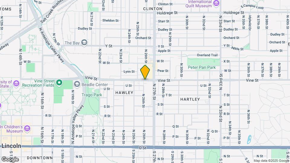 2601 Vine St Map and Location Details