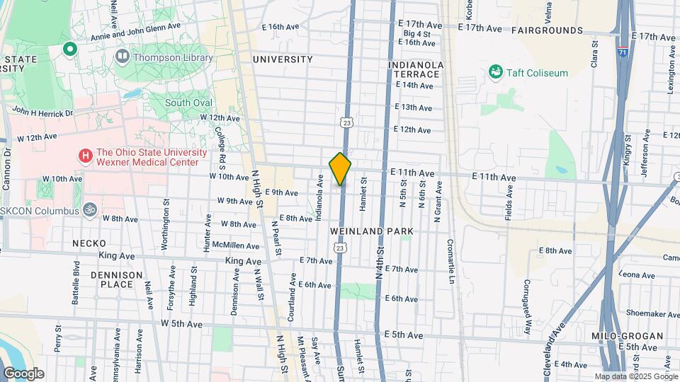 1503 Summit St Map and Location Details