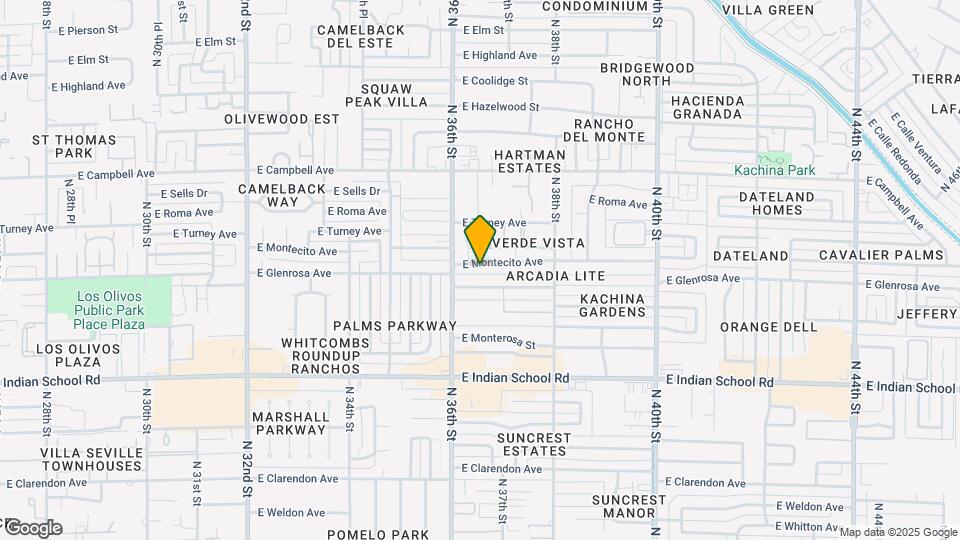 3623 E Montecito Ave Map and Location Details