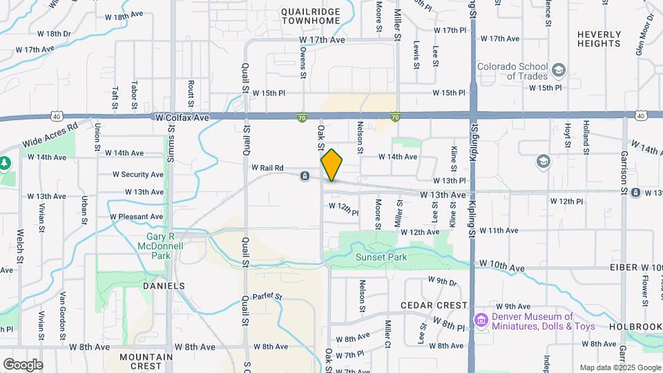 10775 W 13th Ave Mapa y Detalles de la Ubicación