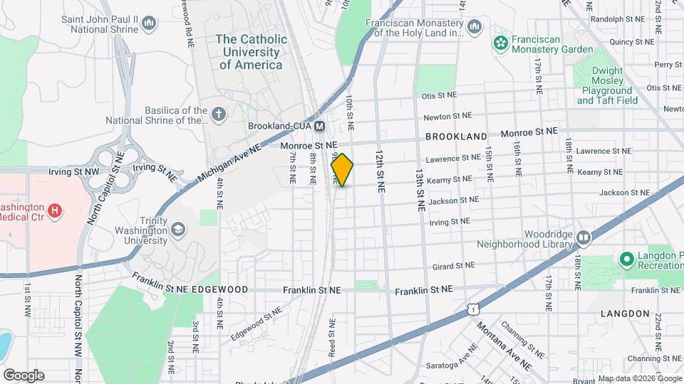 903 Kearny St NE, Unit English Basement Map and Location Details
