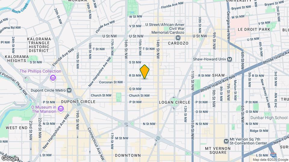 1449 Corcoran St NW Map and Location Details