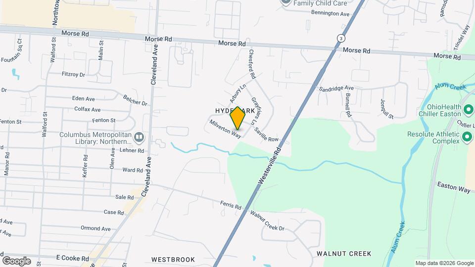 2640 Milverton Way Map and Location Details