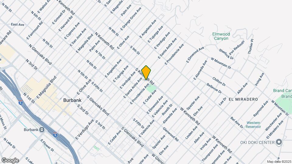 731 E Providencia Ave, Unit A Map and Location Details