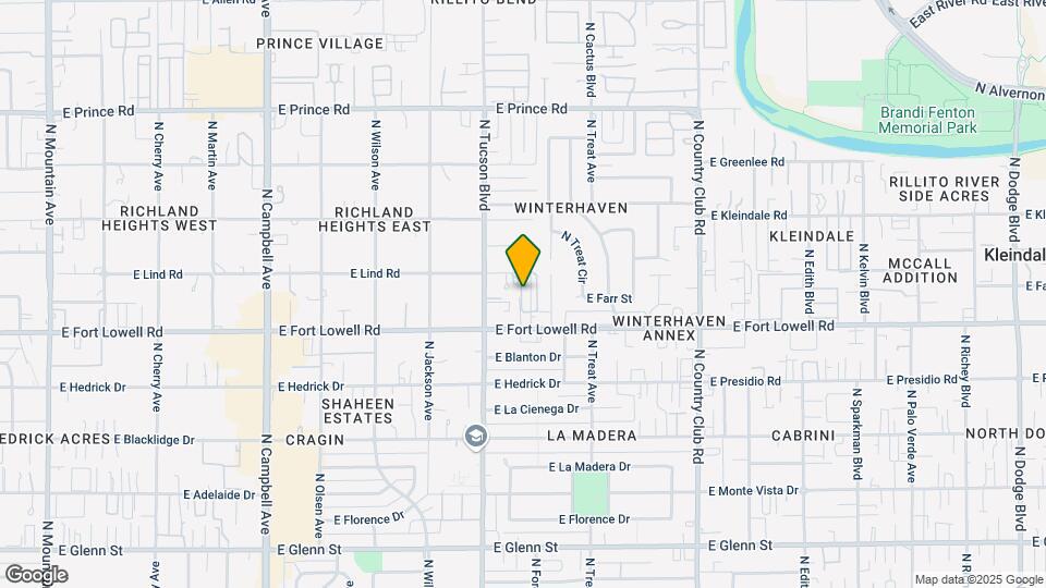 2550 E Lind Rd Map and Location Details