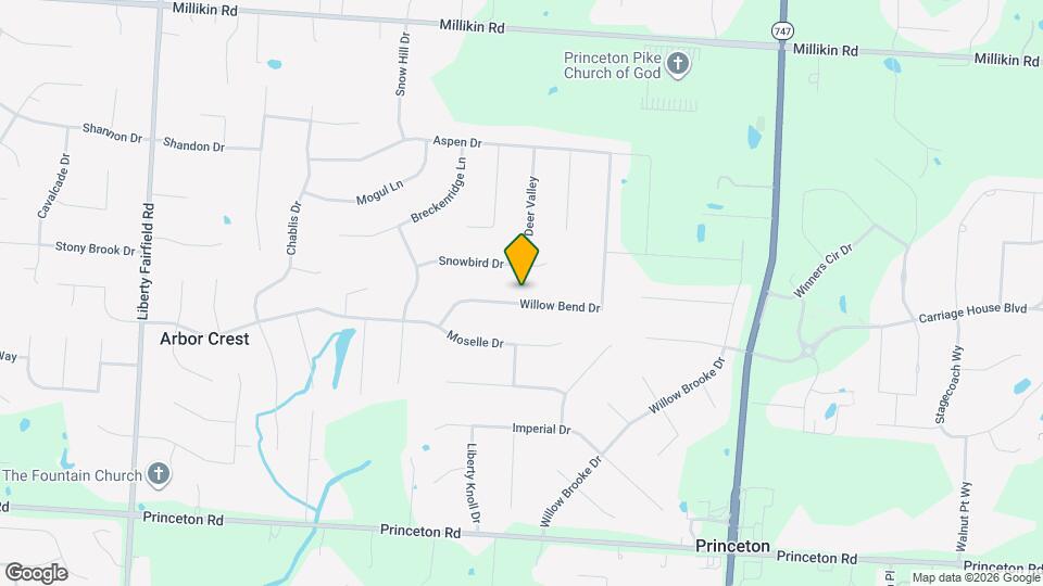 6471 Willow Bend Dr Map and Location Details