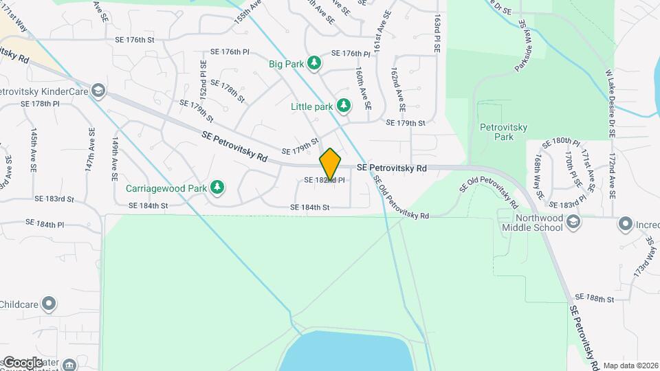 15823 SE 182nd Pl Map and Location Details