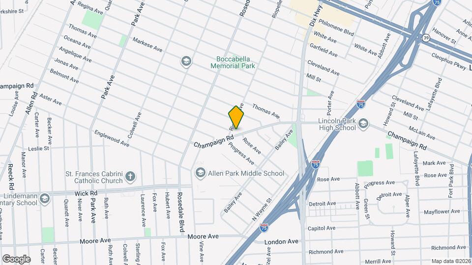 2162 Champaign Rd Map and Location Details