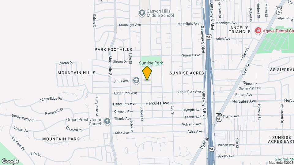 3717 Hubble Dr Map and Location Details