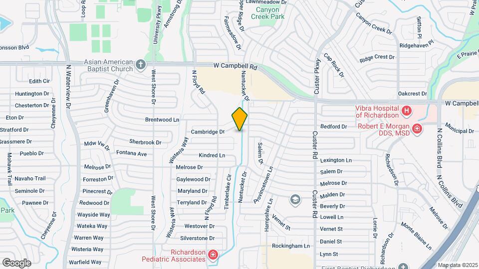 637 Cambridge Dr Map and Location Details