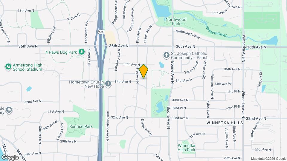 3405 Ensign Ave N Map and Location Details