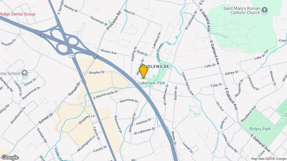 603 E Mountcastle Dr Map and Location Details