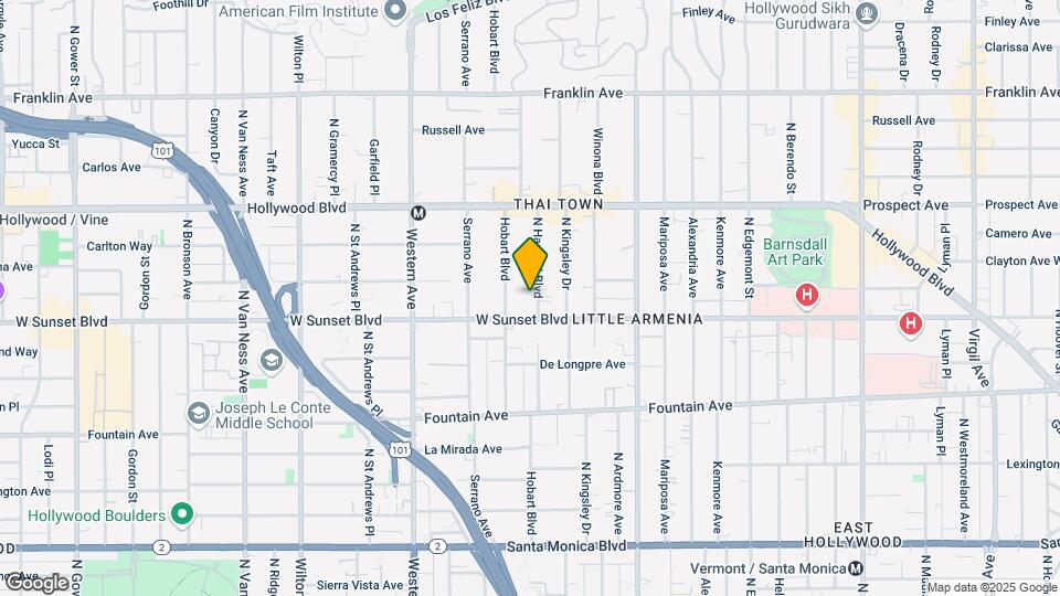1517 N Harvard Blvd Map and Location Details