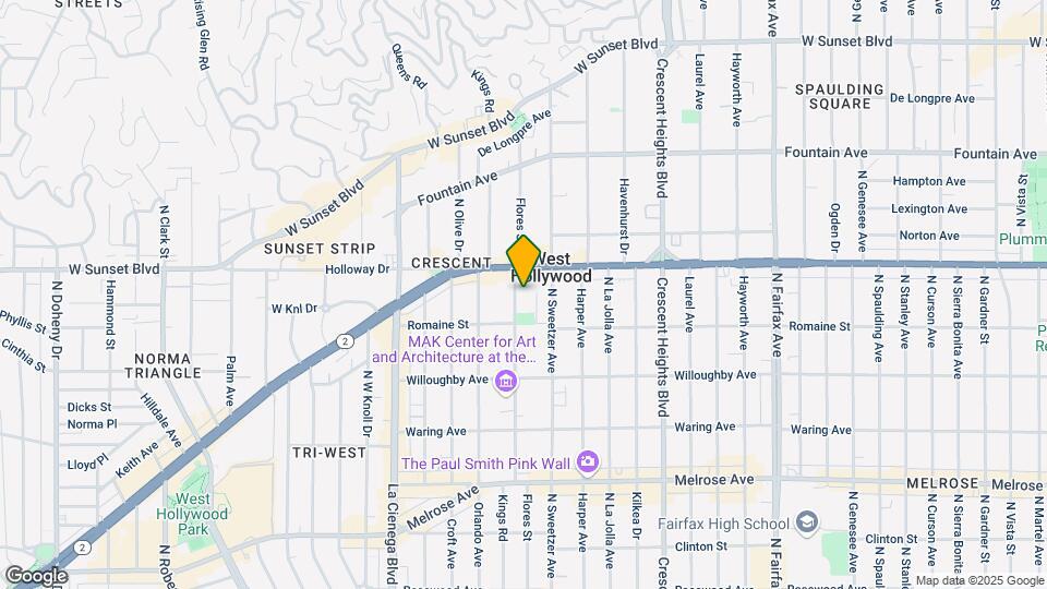 1030 N Kings Map and Location Details