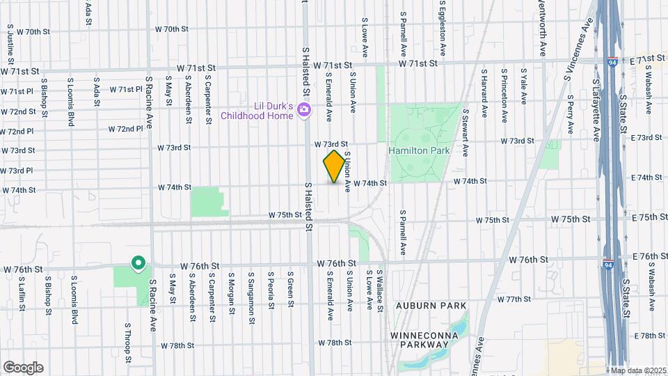 7401 S Emerald Ave Mapa y Detalles de la Ubicación