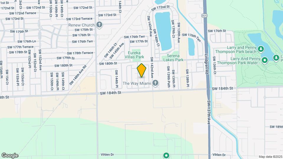 14260 SW 182nd Terrace Map and Location Details