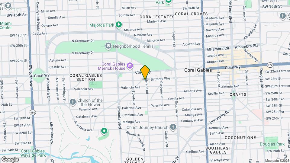 800 Andalusia Ave Map and Location Details