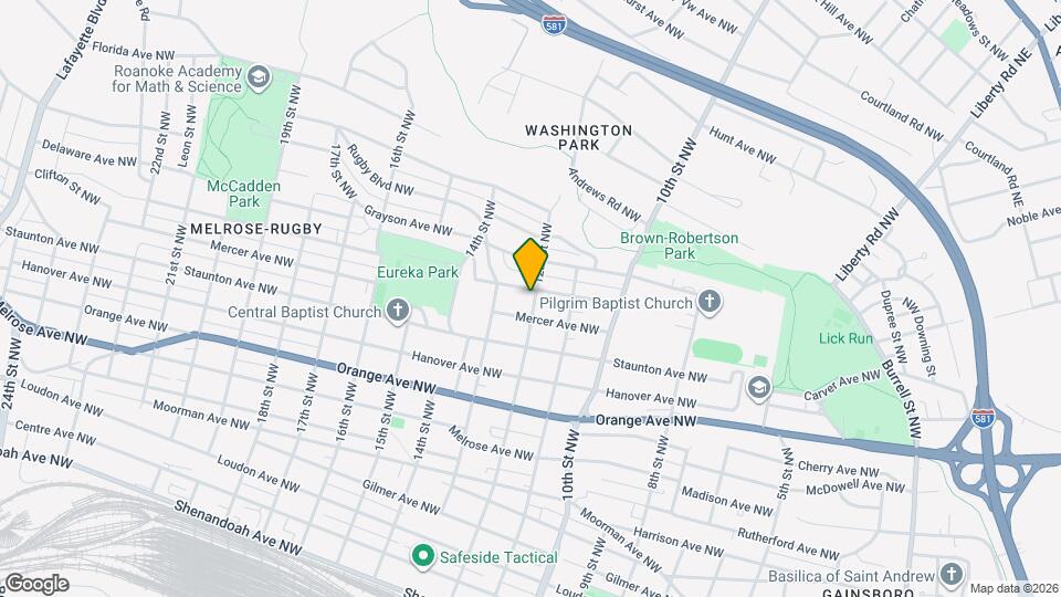 1202 Rugby Blvd NW Map and Location Details