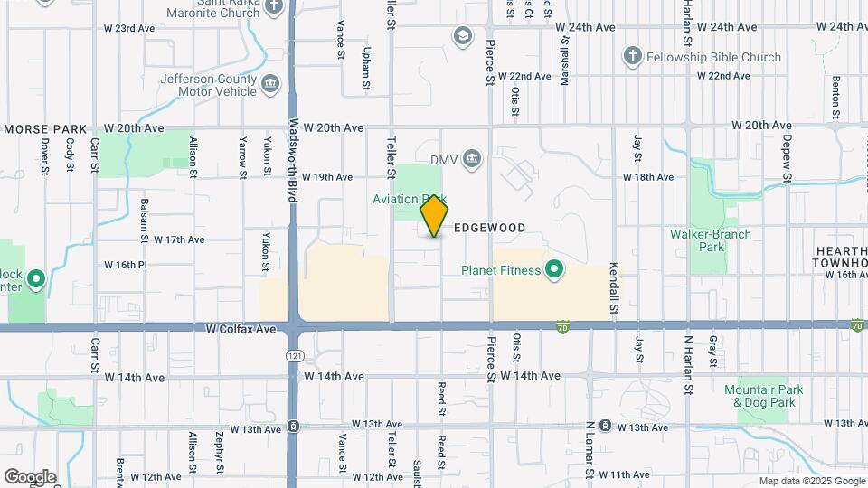7015 W 16th Pl Map and Location Details