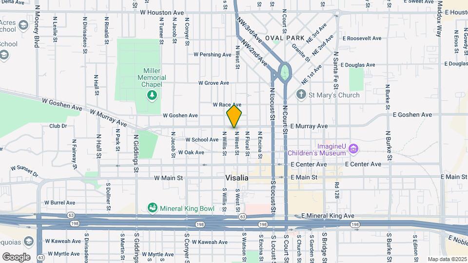 415 N West St Map and Location Details