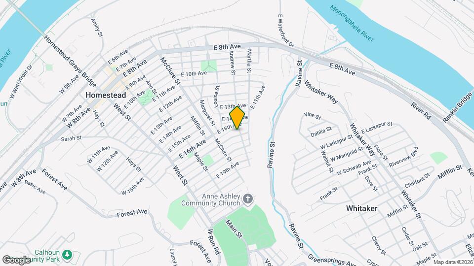 619 E 17th Ave Map and Location Details