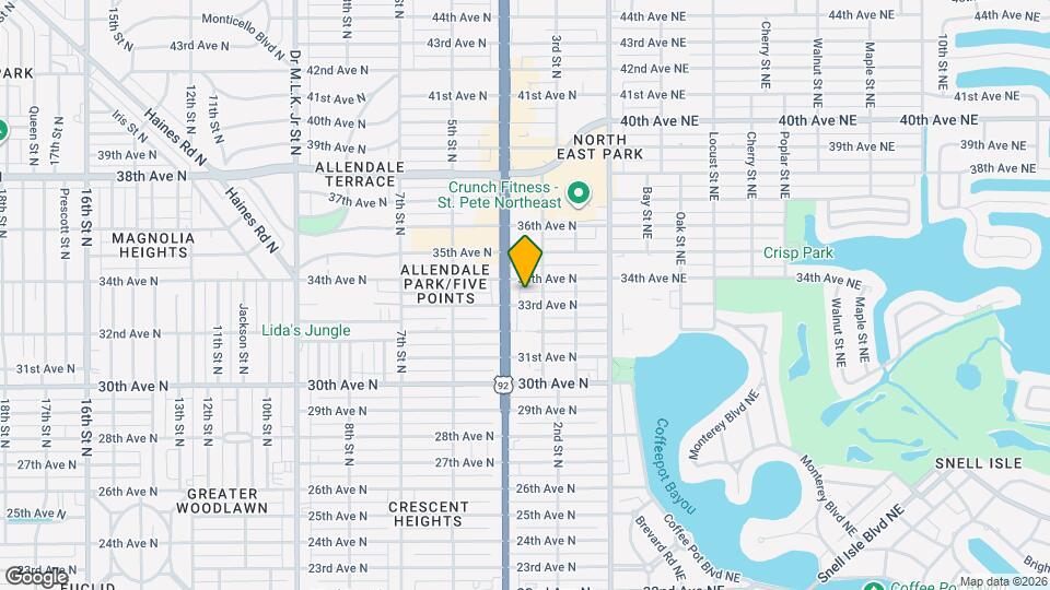 316 34th Ave N Mapa y Detalles de la Ubicación